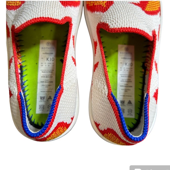 ROTHY's The Kids Sneaker Flames Slip on Flats Shoes Toddler Size 10 Unisex - Picture 6 of 6